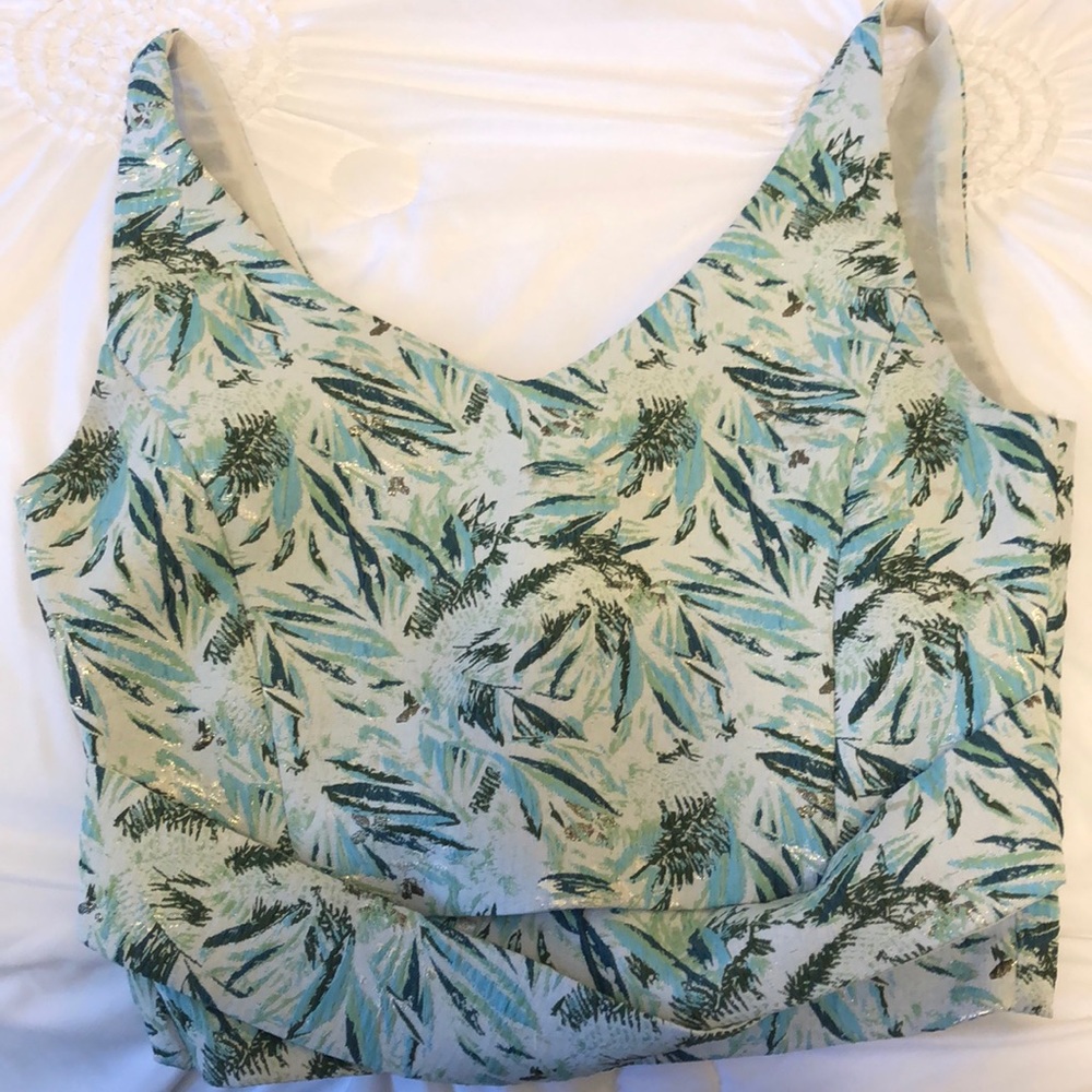 Fun patterned Zara top